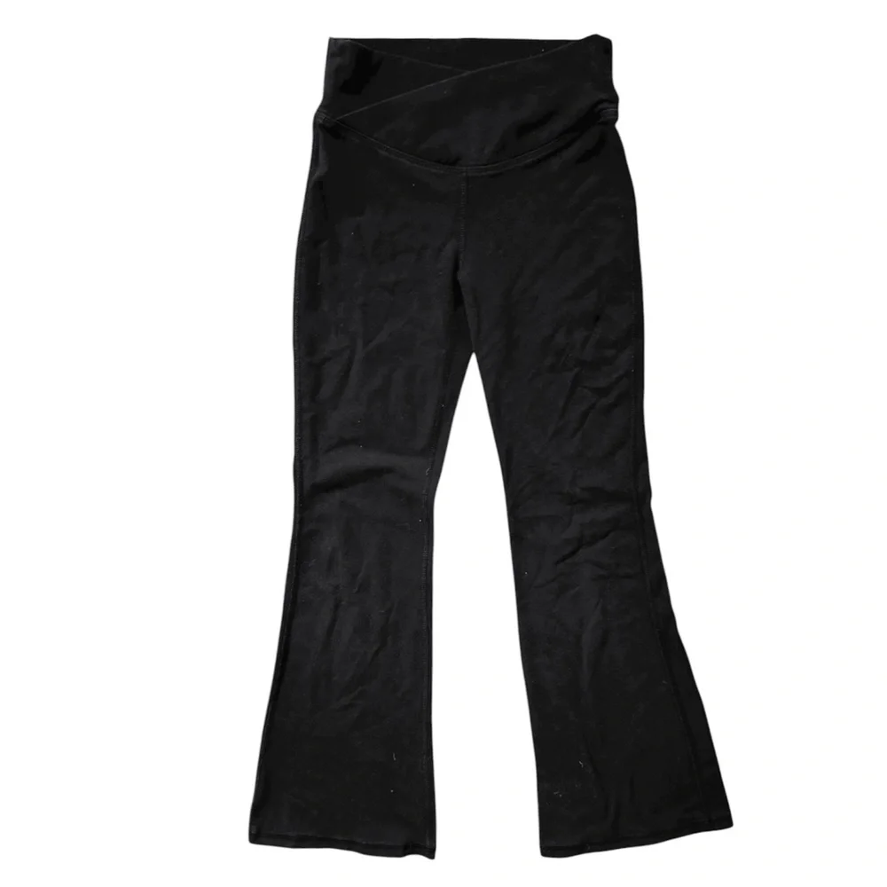 Old Navy | Black Cross Front Flare Legging Pants, Girl’s Size Small